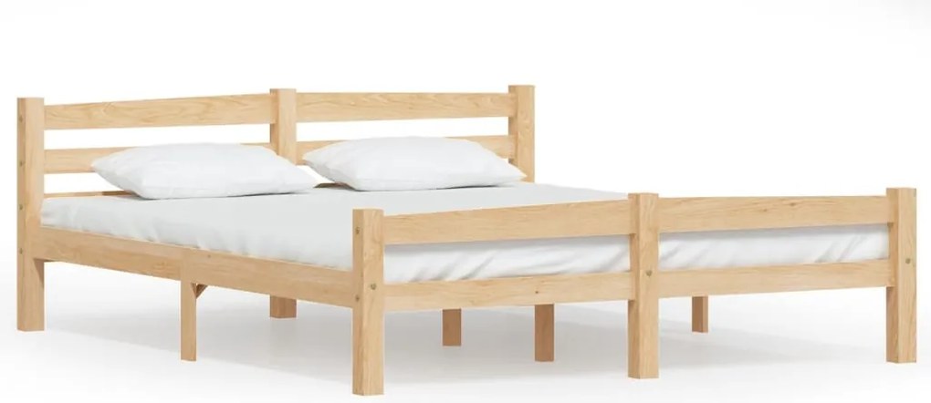 vidaXL Cadru de pat, 160x200 cm, lemn de pin masiv