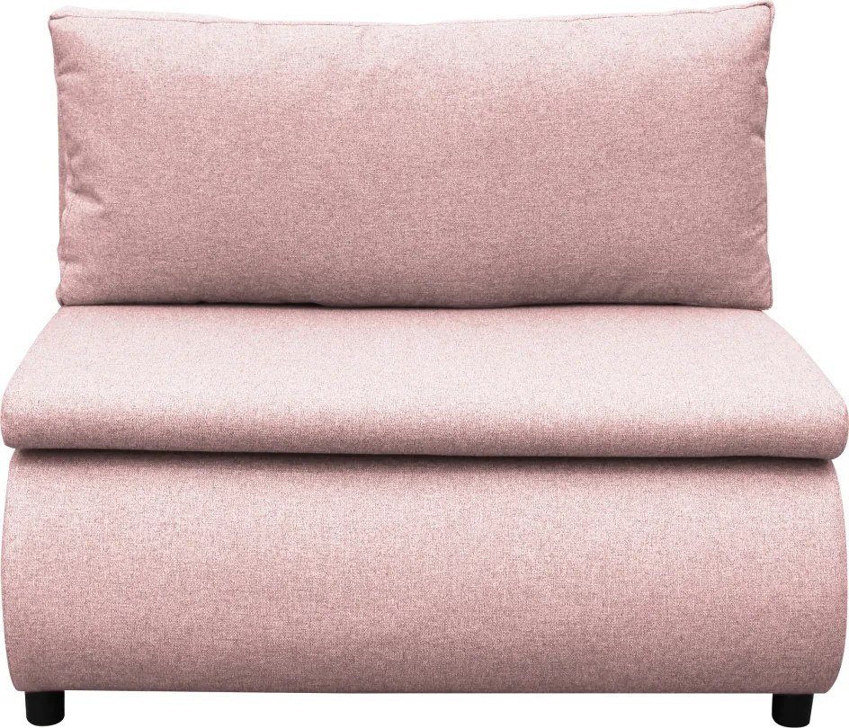 Fotoliu extensibil cu spaţiu de depozitare, roz, FLIK