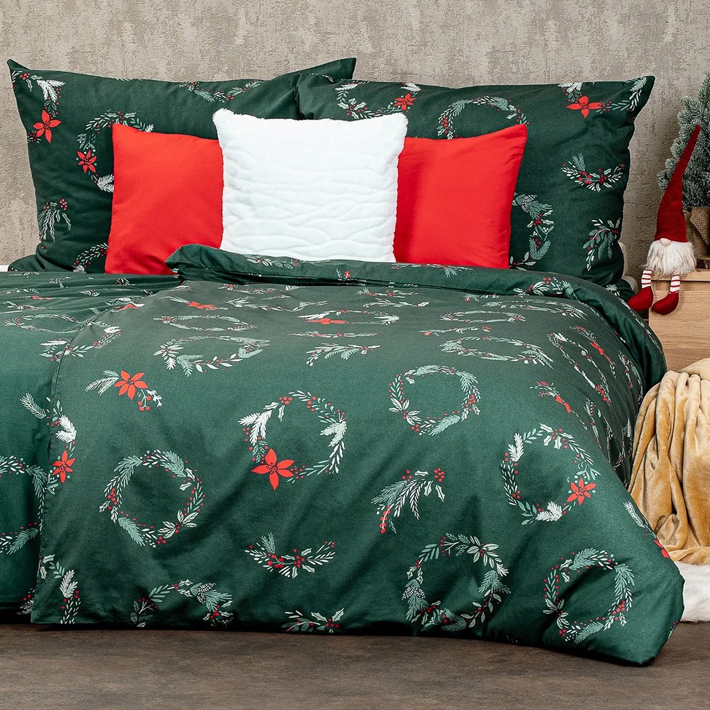 Lenjerie de pat din bumbac 4Home Poinsettia ,140 x 220 cm, 70 x 90 cm, 140 x 220 cm, 70 x 90 cm