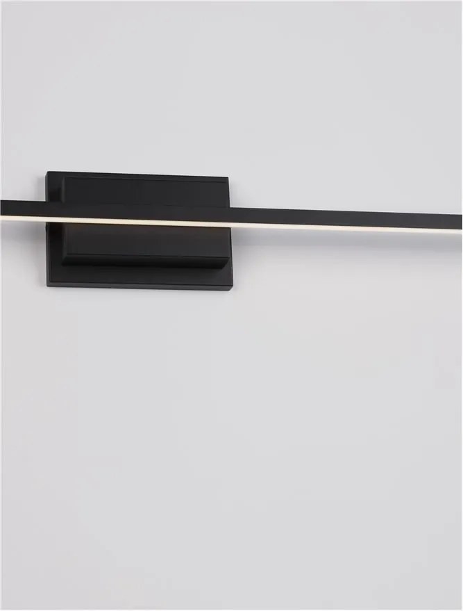 Aplica LED pentru oglinda / tablou AZURE negru L-120,5cm