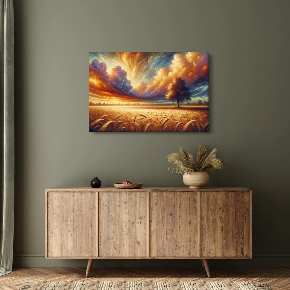 Tablou – Arbore pe câmp (90x60 cm)
