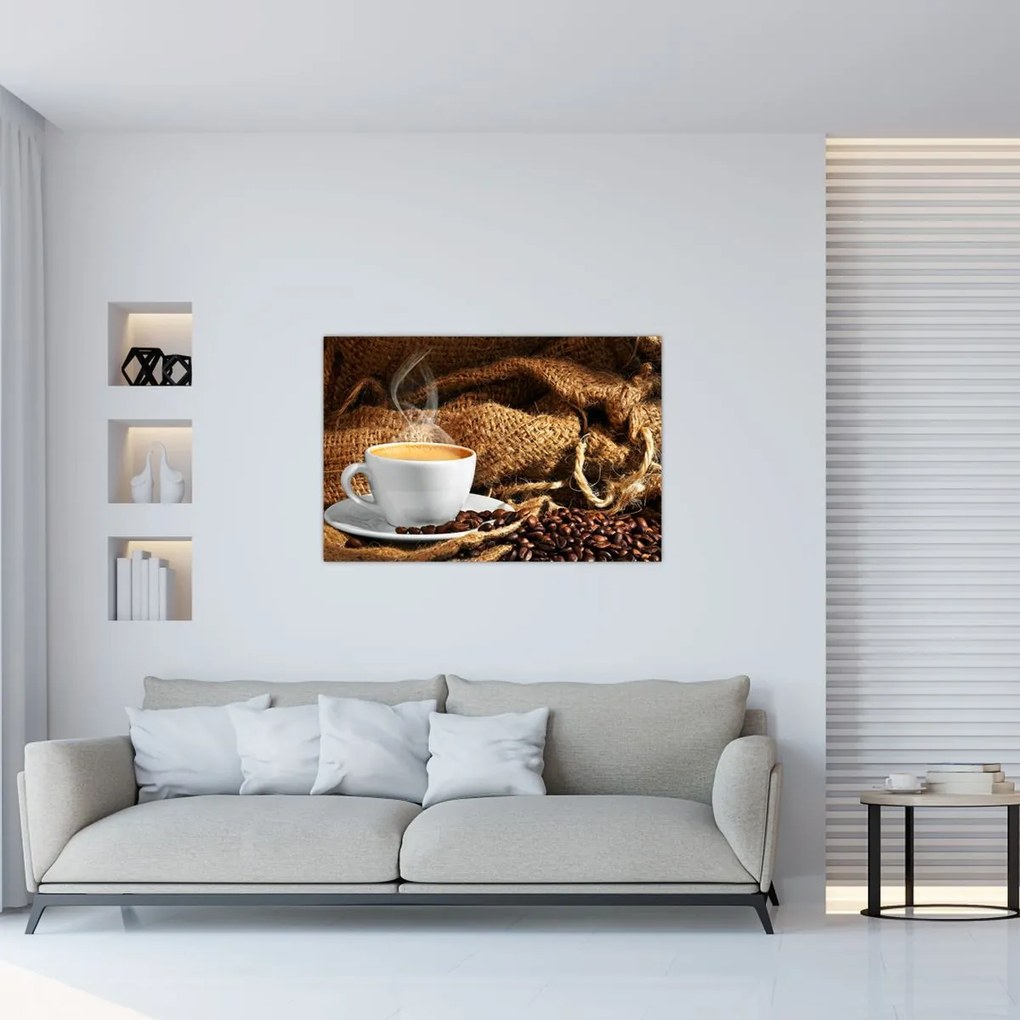 Tablou - O ceașcă de cafea (90x60 cm)