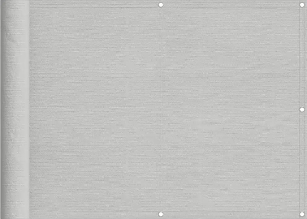 vidaXL Paravan de balcon gri deschis 75x700 cm 100% poliester oxford