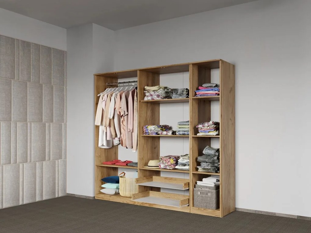 Set mobila dormitor 4 piese Stejar Levi C12