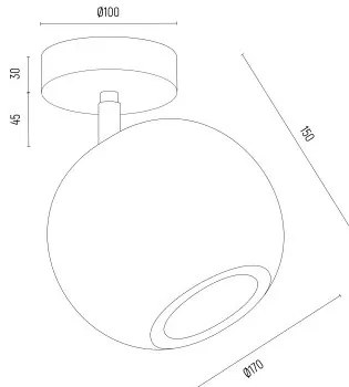 Aplica de perete design modern Parula maro deschis, bej
