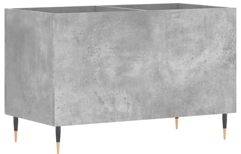 831720 vidaXL Dulap pentru discuri, gri beton, 74,5x38x48 cm, lemn prelucrat
