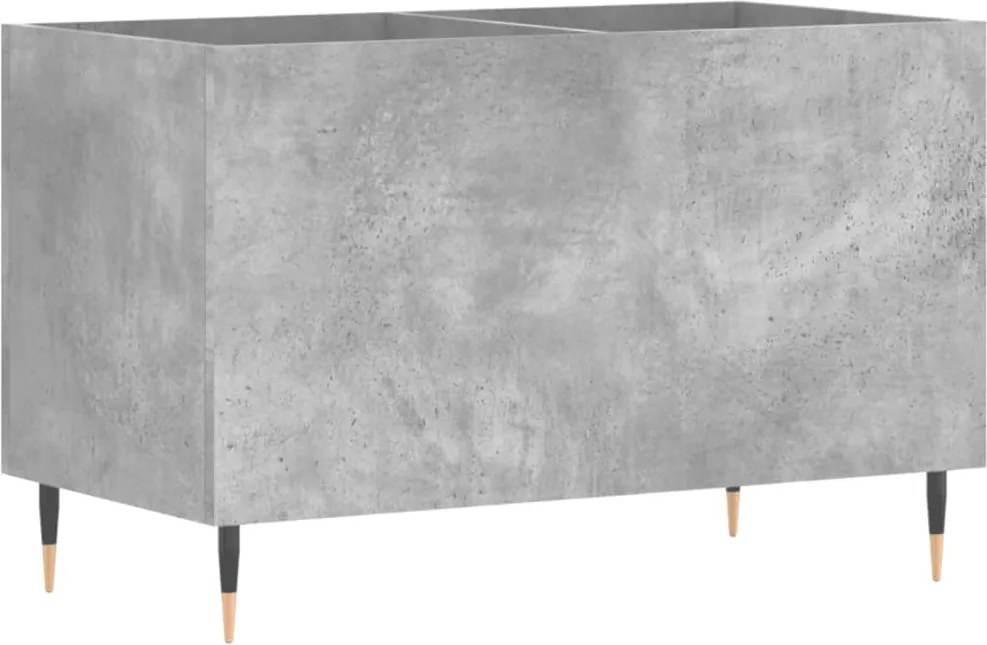 vidaXL Dulap pentru discuri, gri beton, 74,5x38x48 cm, lemn prelucrat