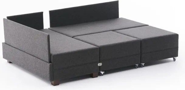 Colțar gri antracit (colț stânga) Fly – Balcab Home