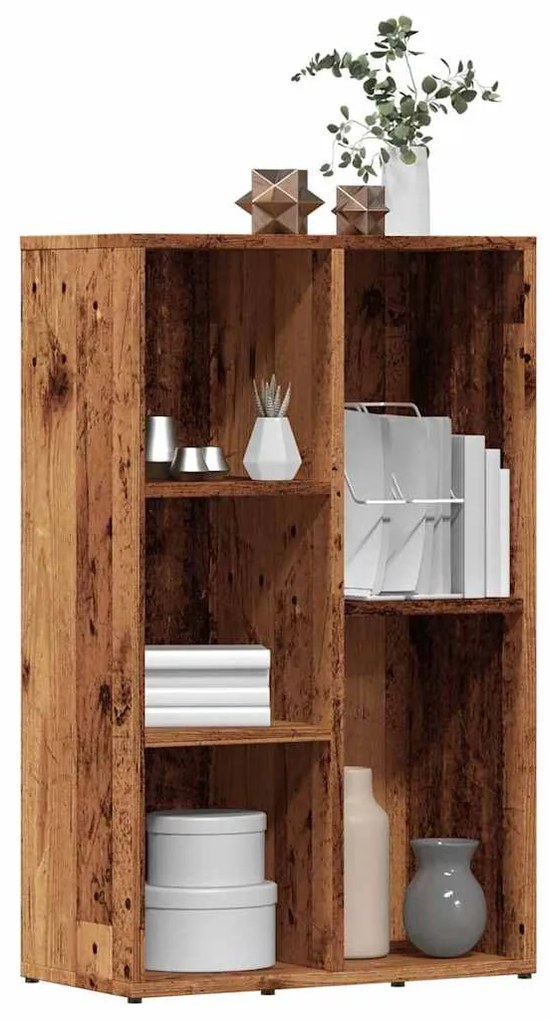 vidaXL Bibliotecă, lemn vechi, 50x25x80 cm, lemn prelucrat