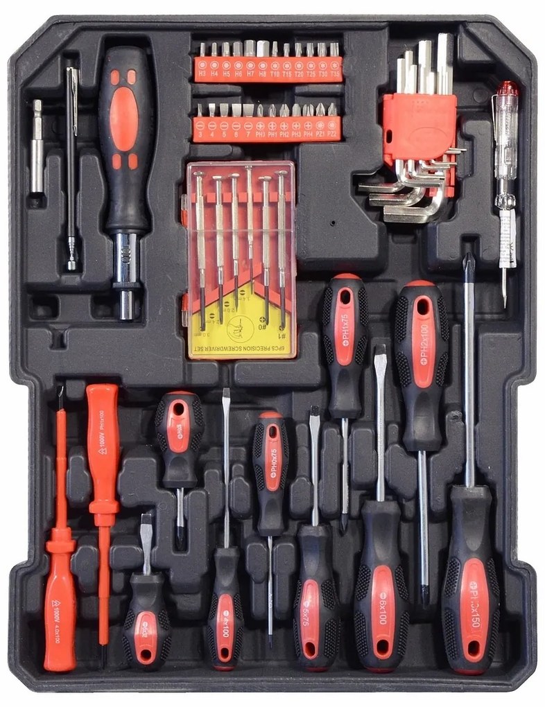 Set de instrumente în valiză Compass Kraft Suite, 186 buc