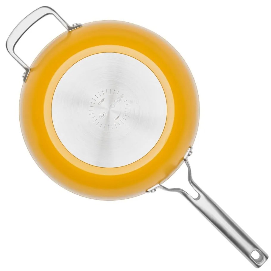 Tigaie tip wok cu capac/cu suprafață ceramică ø 28 cm Meda 3.0 – FABINI