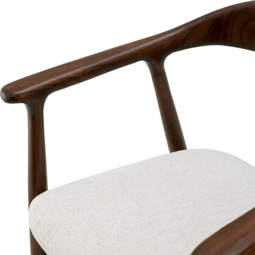 Scaun elegant design LUX Beale maro/ crem