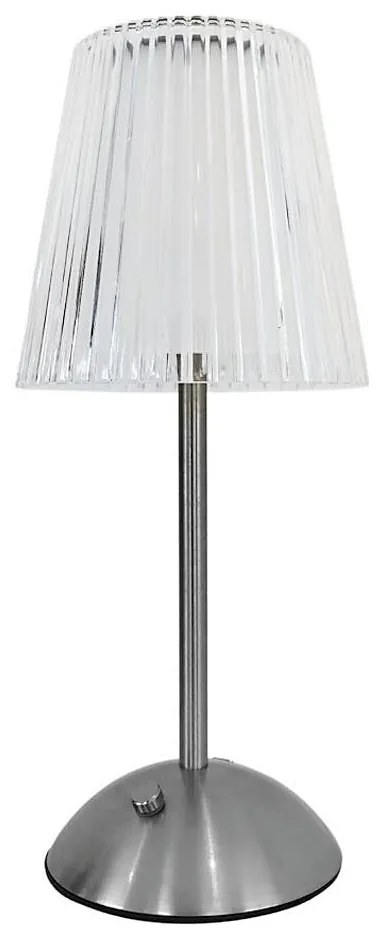 Lampă de birou LED ELBA, touch, încărcabilă, 1,6W, 800 mAh, crom mat, clară