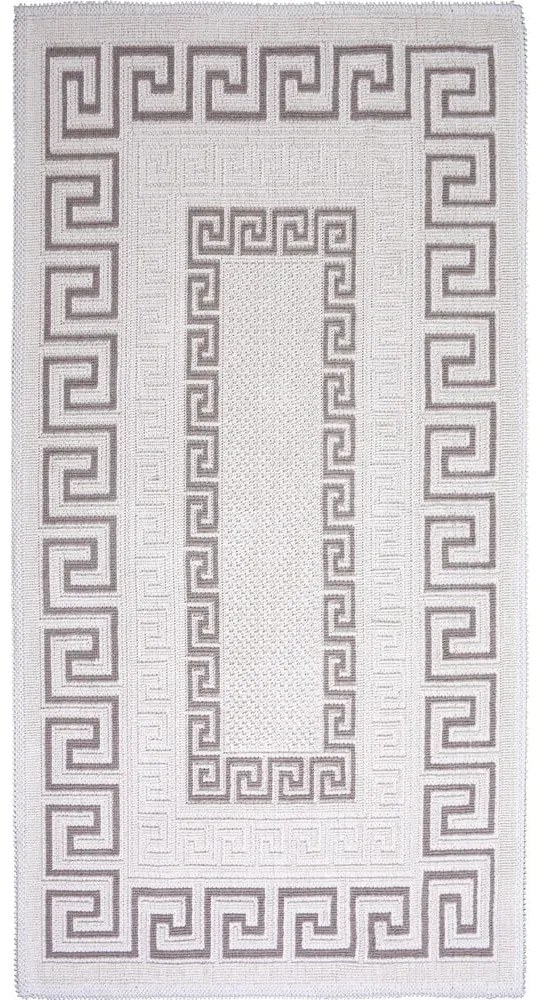 Covor din bumbac Vitaus Versace, 80 x 150 cm, taupe