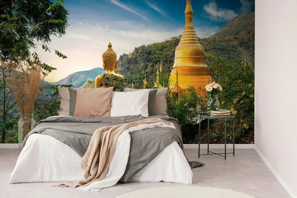 Tapet vedere la Buddha de aur