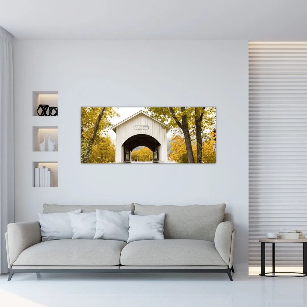 Tablou cu podul în Oregon (120x50 cm)