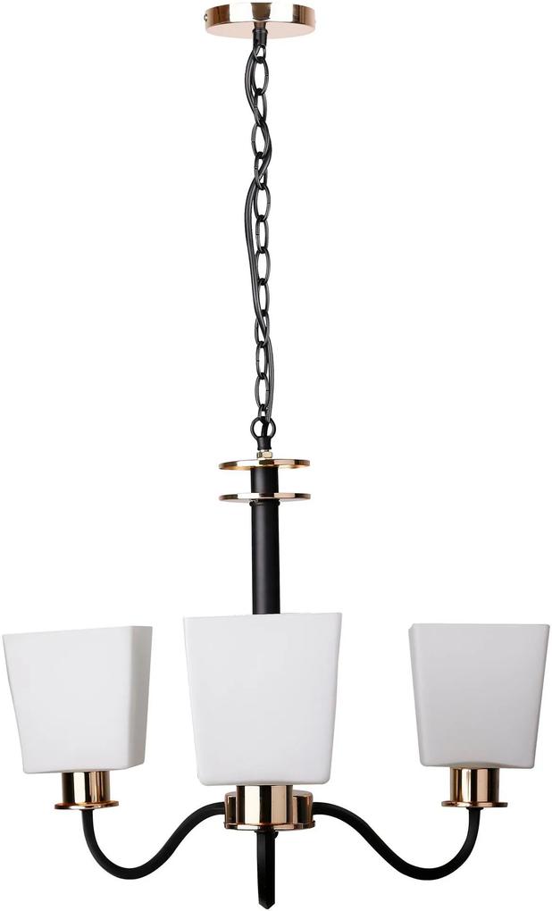 Candellux Schubert lampă suspendată 3x60 W negru 33-74232