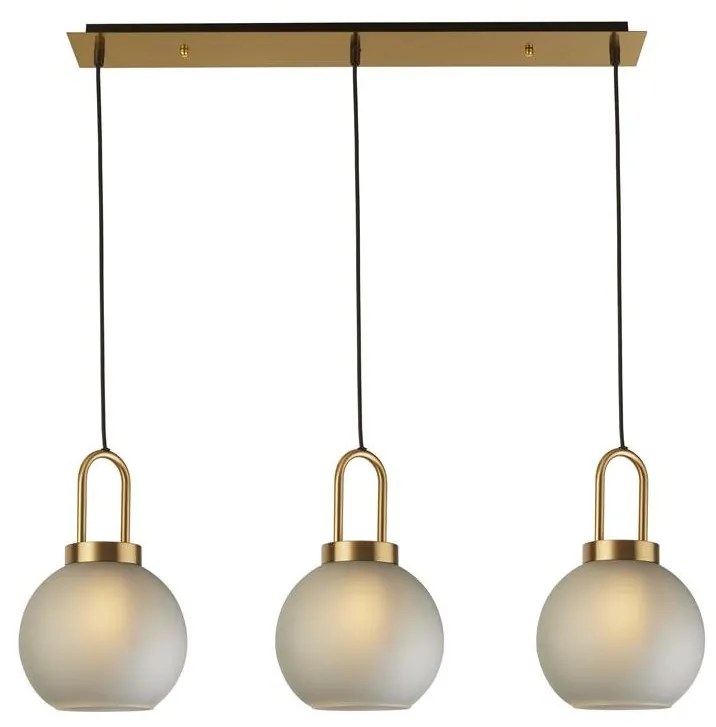 Lustra cu 3 pendule design modern Snowdrop