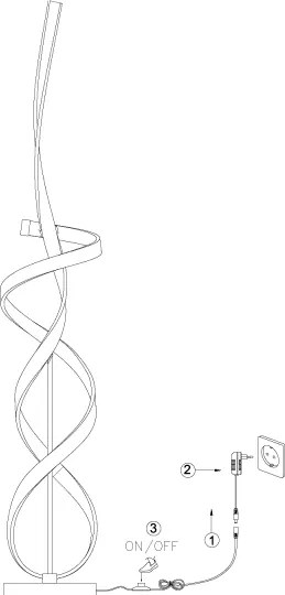 Lampadar LED ONLI KIRA LED/31W/230V 4000K auriu