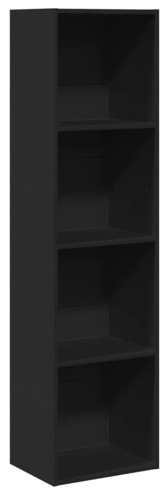 857877 vidaXL Bibliotecă, negru, 40x30x152 cm, lemn prelucrat