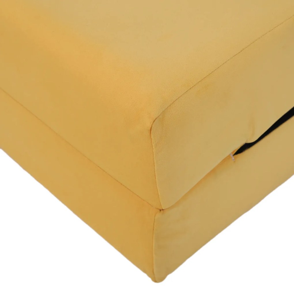 Scaun pliant/saltea PELOS, galben