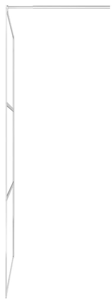 Paravan de dus walk-in, 90 x 195 cm, sticla ESG transparenta Argintiu, 90 x 195 cm, Transparent