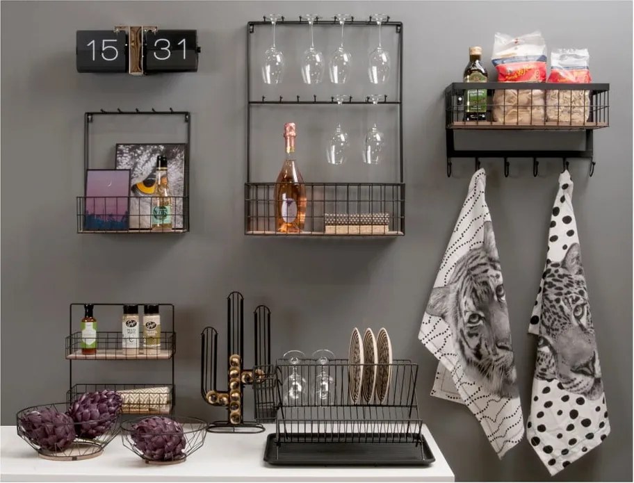 Scurgător vase PT LIVING, negru