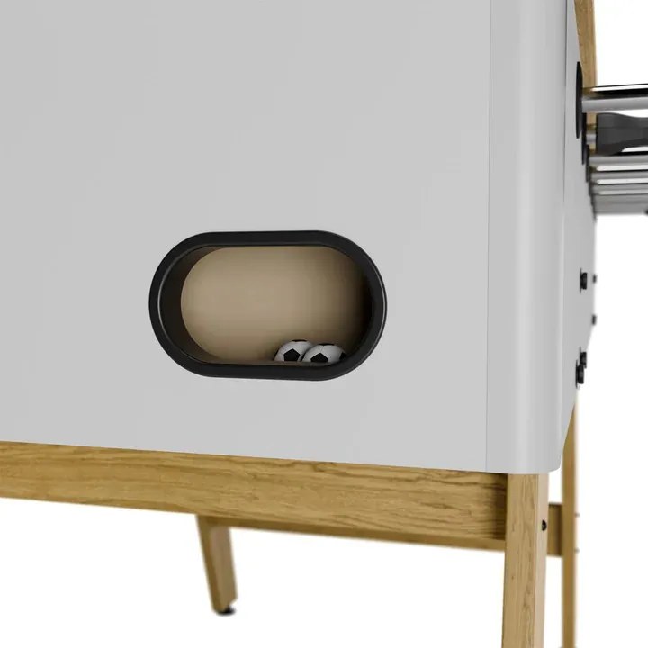 Juskys Fotbal de masă 142x76x88 cm - natural/alb