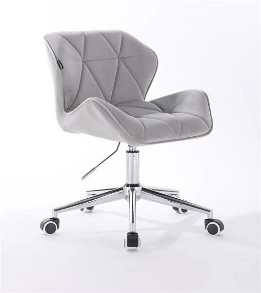 HR111K Scaun Catifea Gri Velur