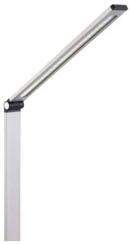 Lampă de masă Platinet 10 W, încărcare wireless + USB, argint