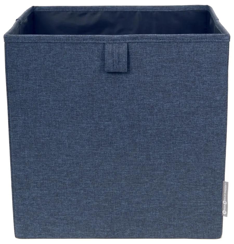 Cutie de depozitare Bigso Box of Sweden Cube, albastru