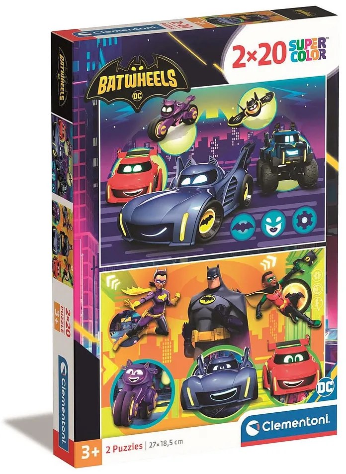 Batman Batwheels Puzzle Clementoni de 2x20 piese