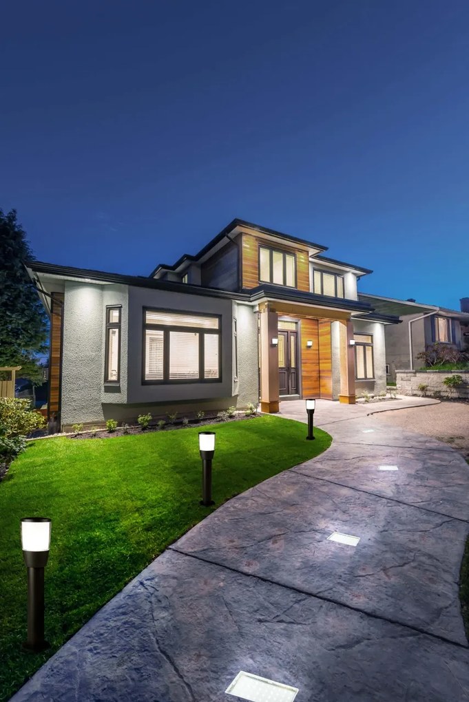 Stalp de iluminat exterior stil modern H-45cm Tucson 0598-450GY SRT