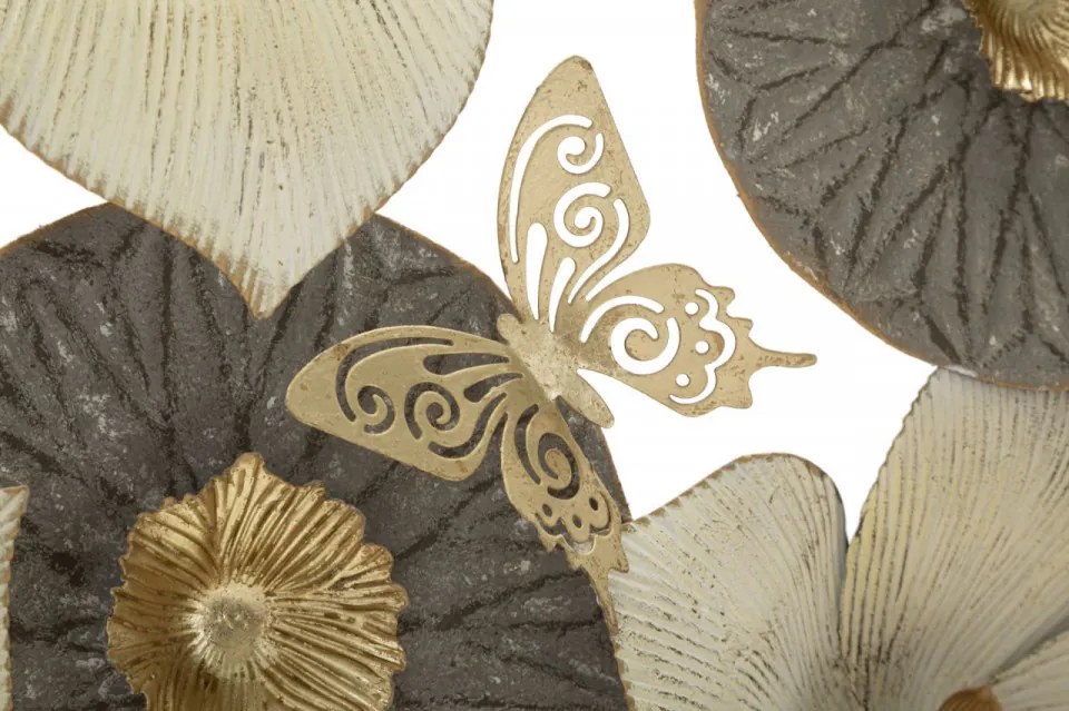 Panou decorativ multicolor din metal, 72,4x7x74 cm, Petal Mauro Ferretti