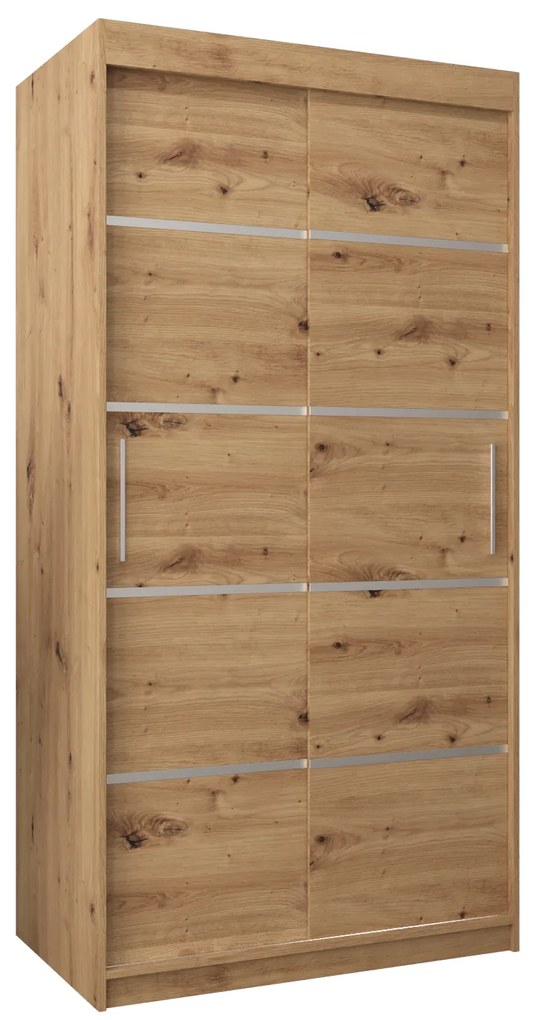 Dulap de haine 100 cm Verika 1 100 (stejar artisan). 1063672