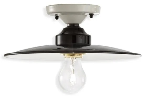 Plafoniera design retro realizata manual B-W, diametru 25cm
