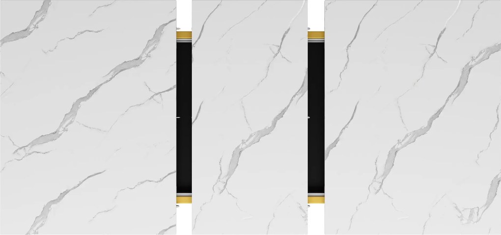 Masă extensibilă de dining, Alb+Negru | Aosom Romania