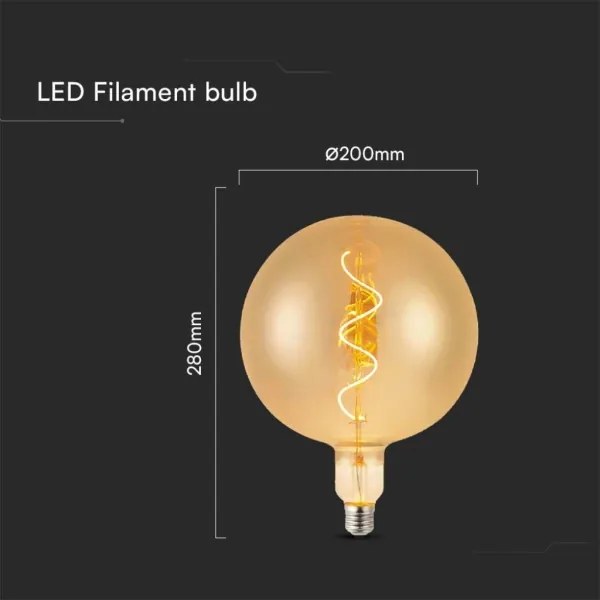 Bec LED FILAMENT G200 E27/4W/230V 2700K