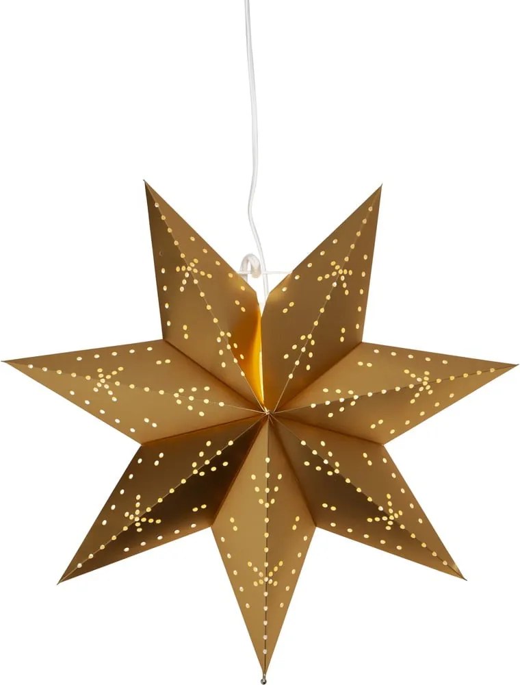 Decorațiune luminoasă de Crăciun de culoare aurie ø 45 cm Classic - Star Trading