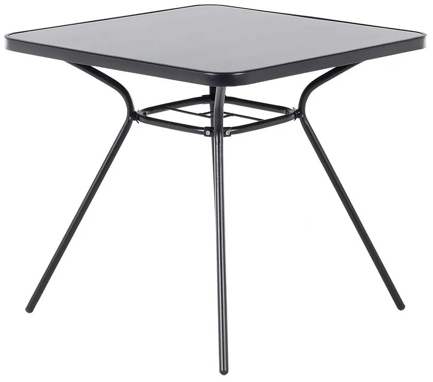 Set de masă pentru grădină Love (negru) (4 scaune). 1011671