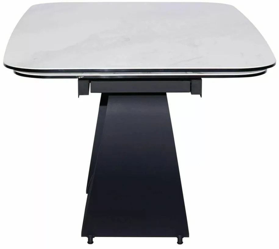 Masa extensibila Infinity Ceramic Nature Cloud alb/negru L160-240xl95 cm