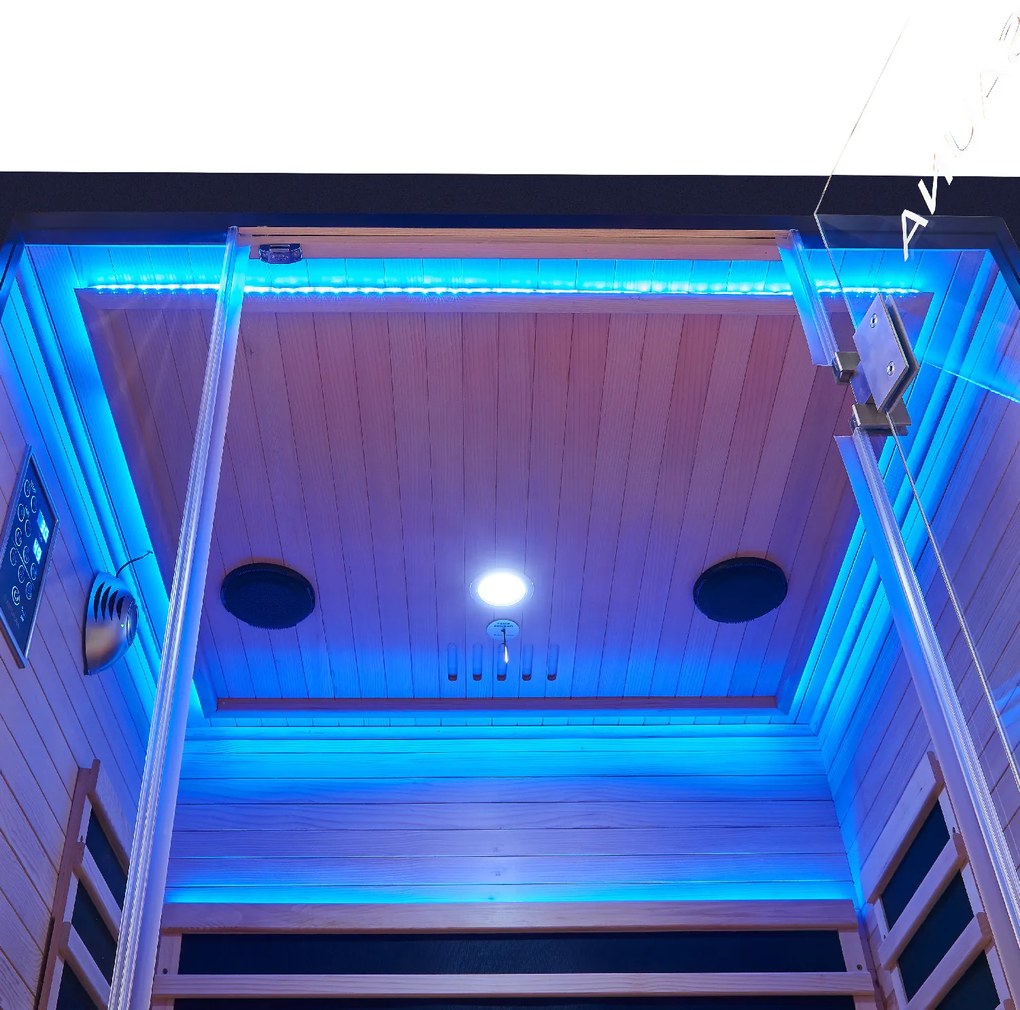 Infračervená sauna Skara čierna s technológiou Dual