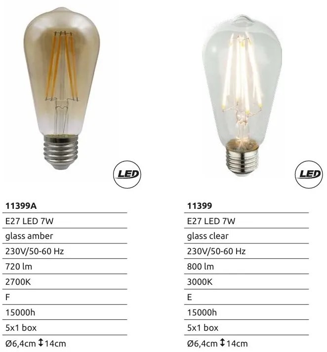 Bec LED E27 7W 720lm 2700K