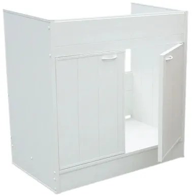 Masca chiuveta bucatarie, pvc, 80x50 cm, crina alb