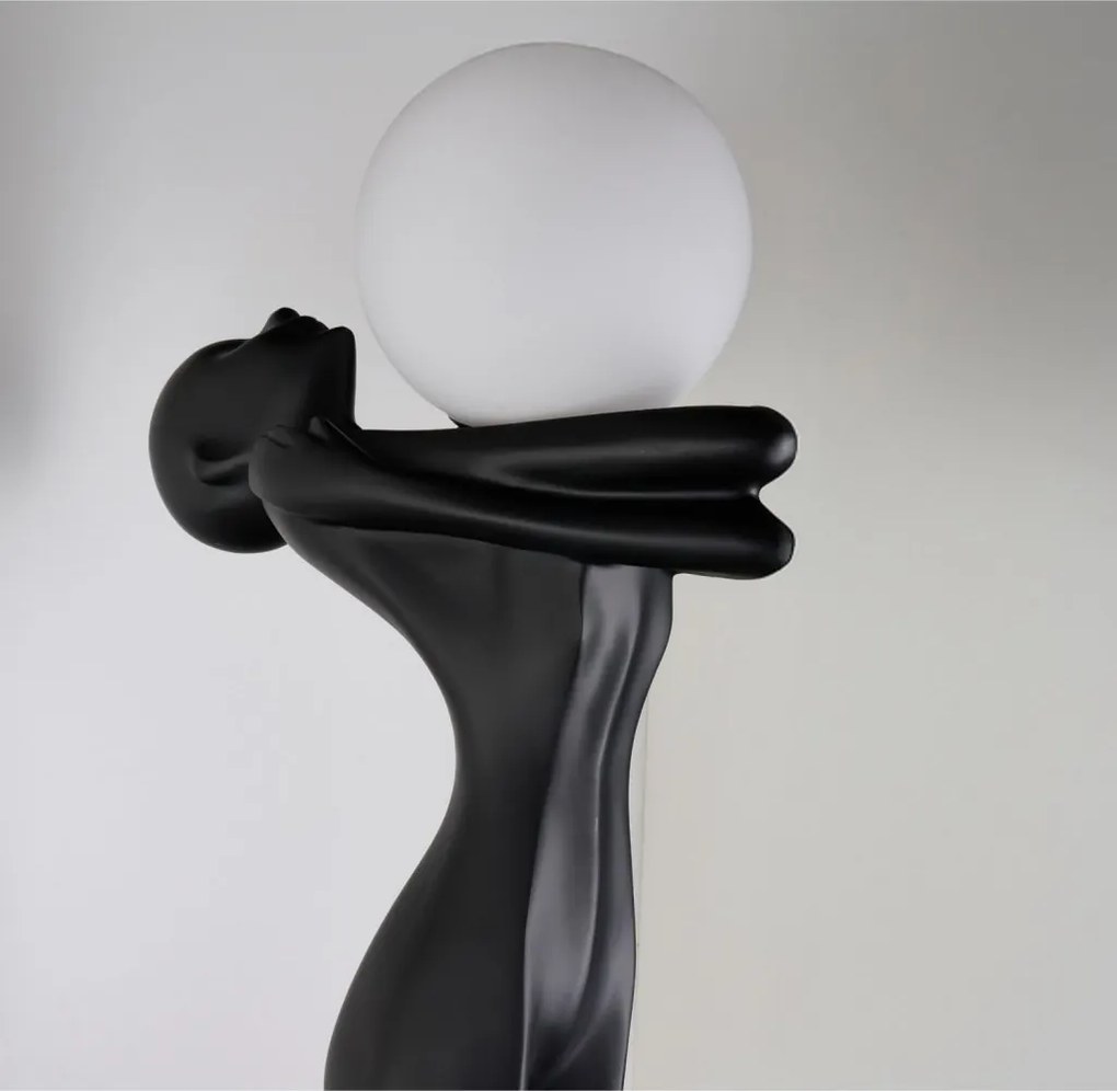 Figurina design decorativ cu iluminat HESTIA BLACK
