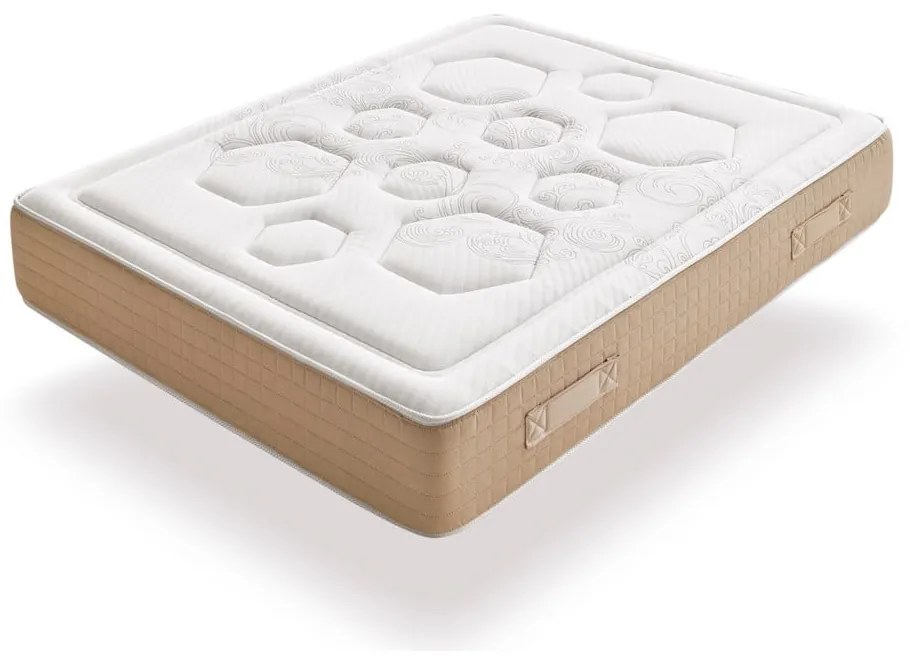 Saltea fermă/mediu-fermă cu arcuri reversibilă/termoregulatoare 160x200 cm Hexaflex Bagged Springs Gel – Moonia