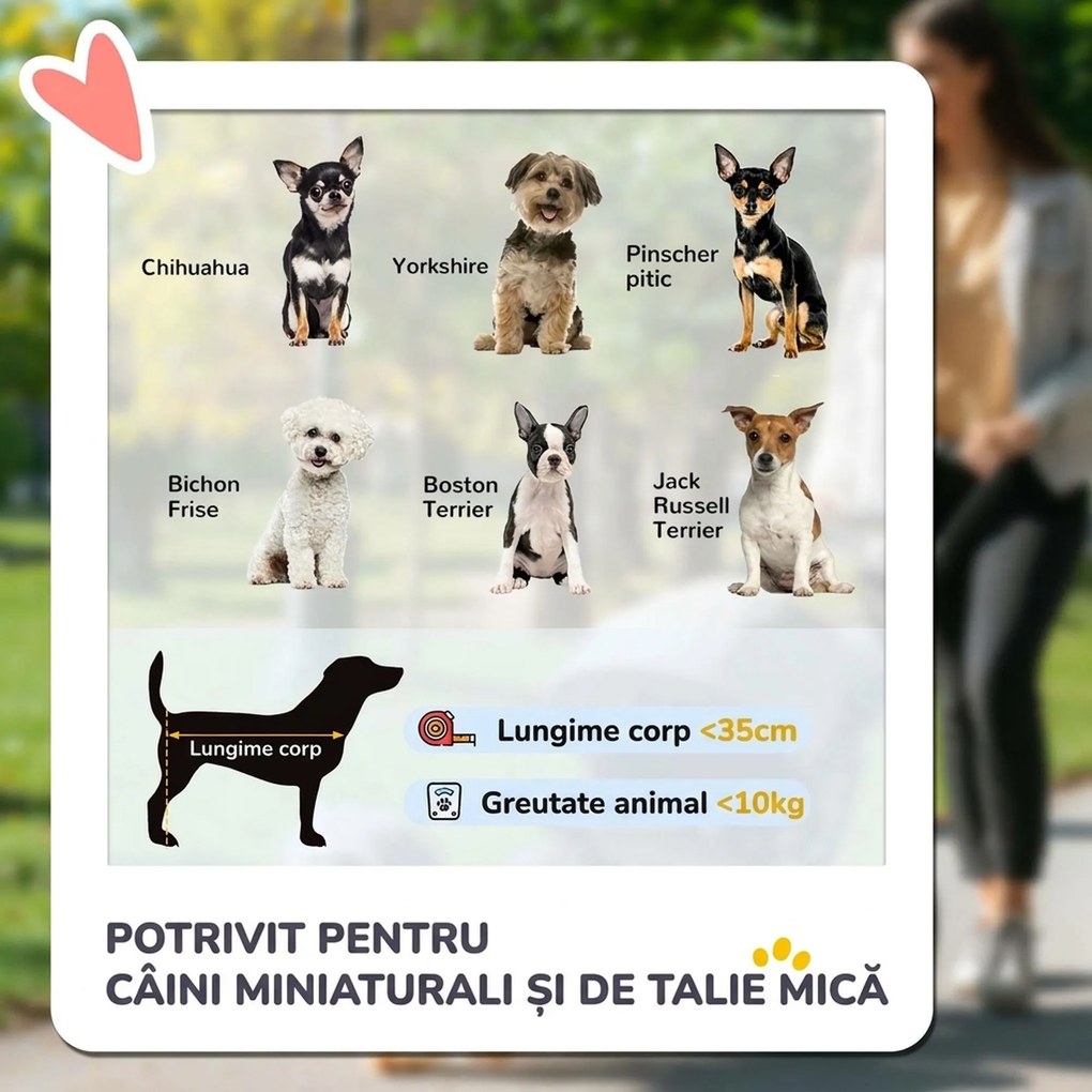 PawHut Cărucior Pliant pentru Câini cu  Suport pentru Pahare, Coș de Depozitare și 3 Ferestre, 75x46x94 cm, Maro | Aosom Romania