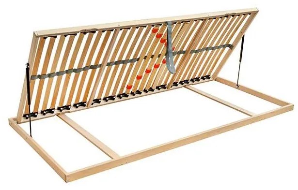 Somier flexibil cu lamele și ridicare laterală pe pistoane ODENSE 90x2