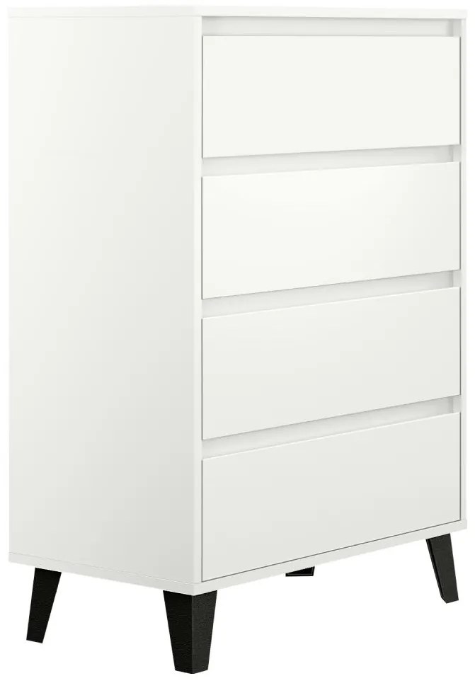Comodă Brisas 4 (alb + negru) . 1116258
