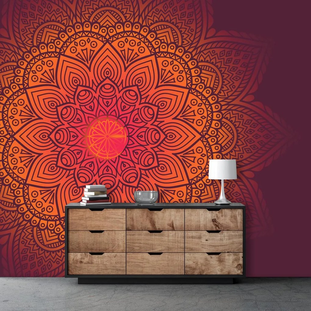 Fototapet - Mandala, culori Închise (147x102 cm)